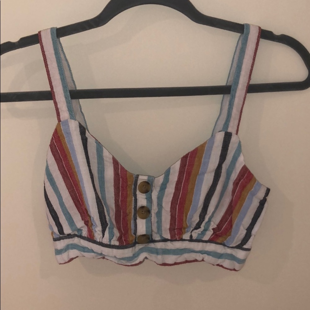 ‼️SOLD ‼️ AEROPOSTALE striped top w buttons